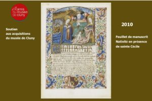 Feuillet manuscrit Ste Cécile 2010